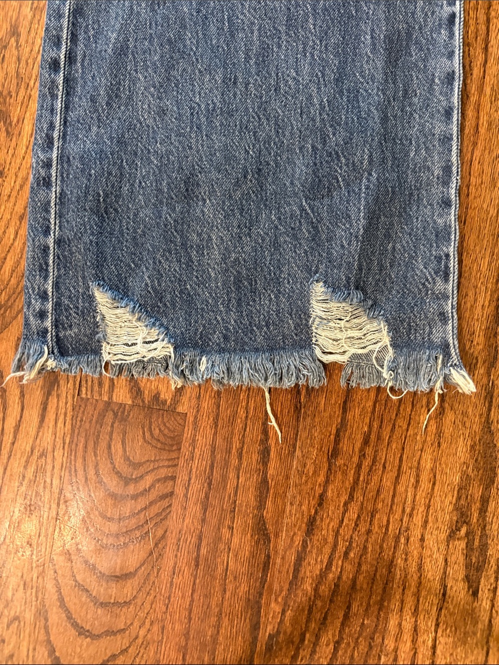 REWASH Wide Leg Distressed bottom jeans Size 27 - Picture 4 of 6
